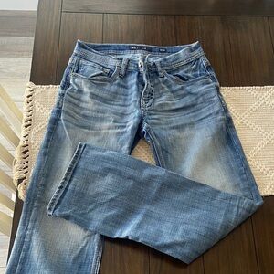 BKE Straight Fit Faded Blue Jeans